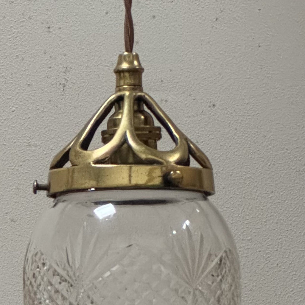 An Early 20th Century Glass Pendant Light