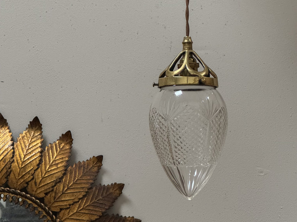 An Early 20th Century Glass Pendant Light
