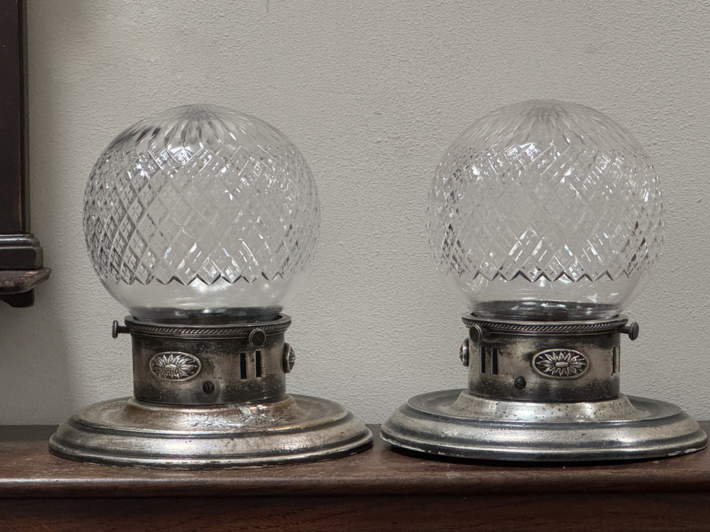 A Pair of Early 20th Century Globe Ceiling Lights