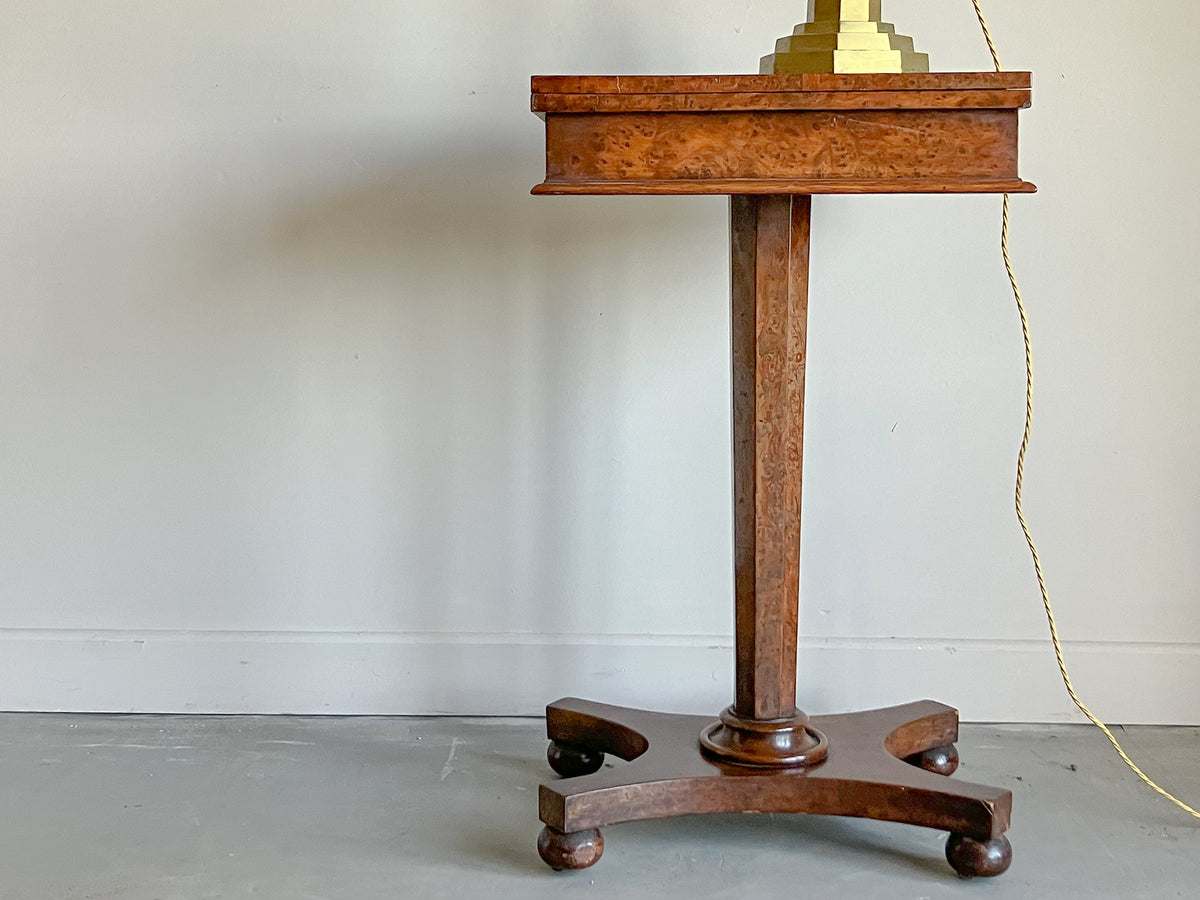 A Regency Burr Yew Patience Table