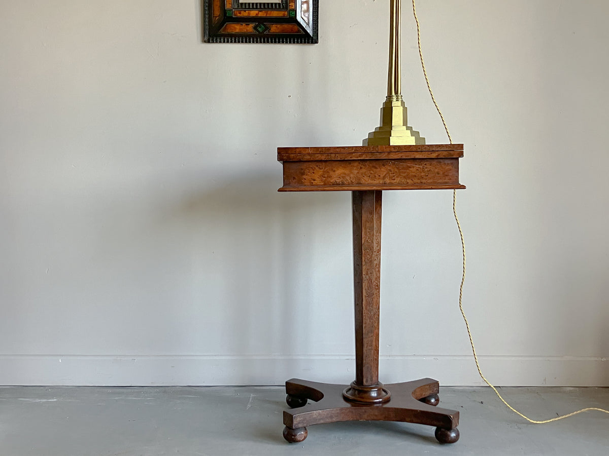 A Regency Burr Yew Patience Table