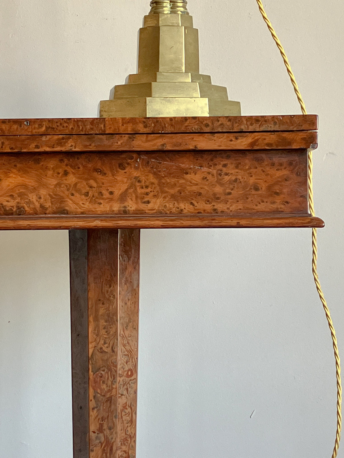 A Regency Burr Yew Patience Table