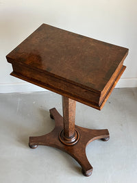 A Regency Burr Yew Patience Table