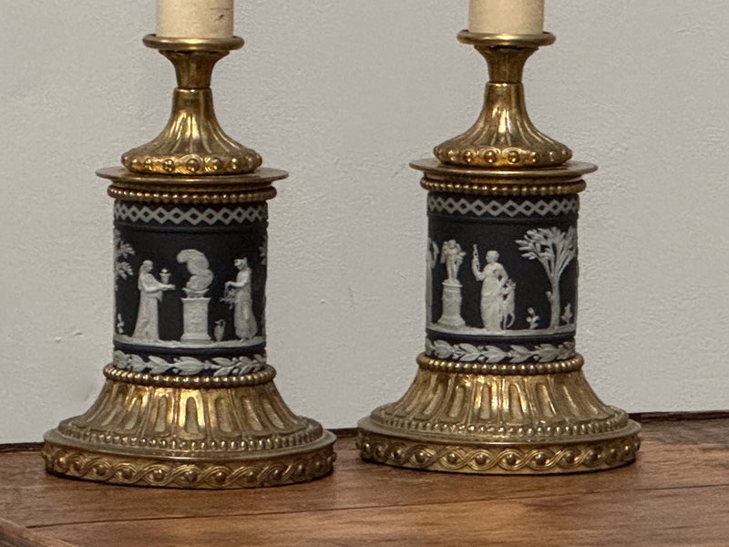 Early 20th Century Wedgwood Jasperware Lamps