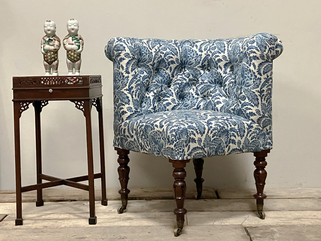 A Mid 19th Century Upholstered Corner Chair