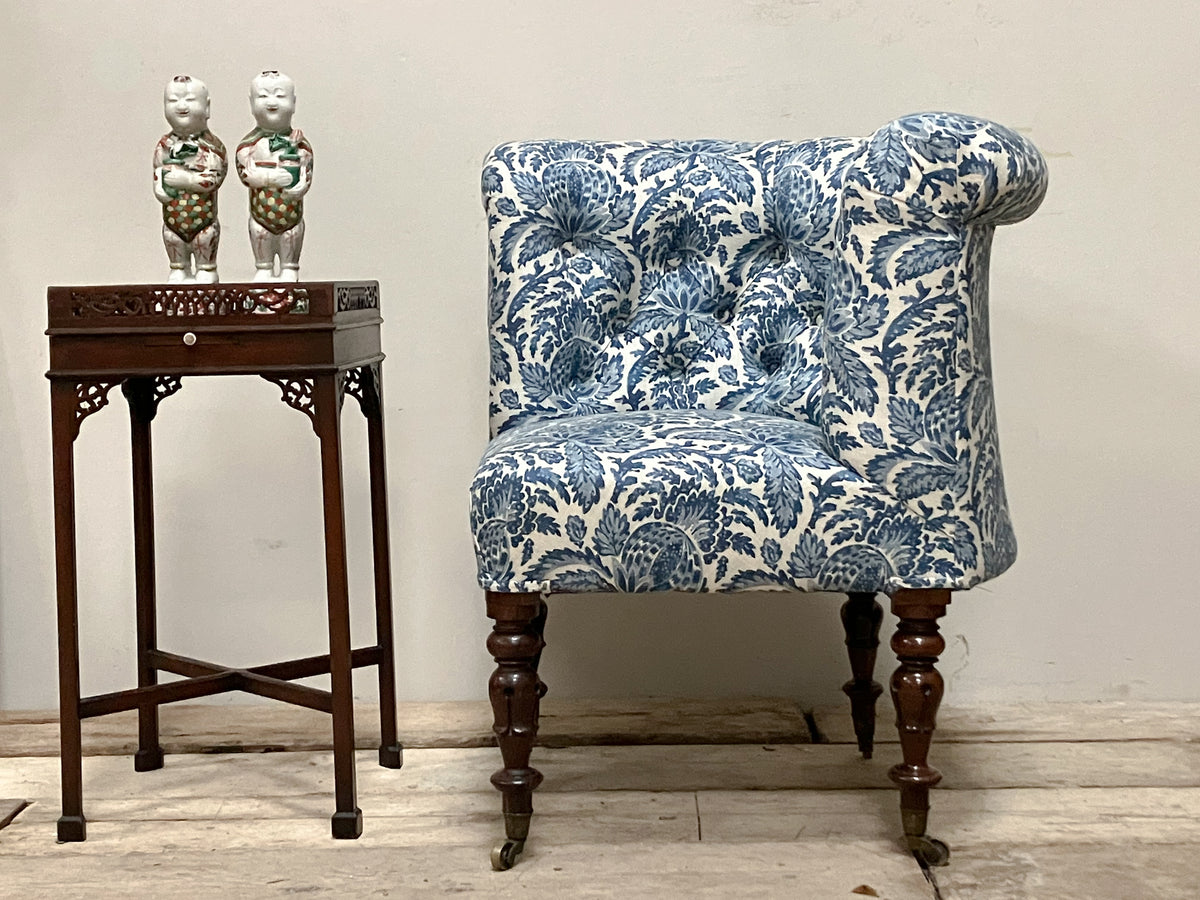 A Mid 19th Century Upholstered Corner Chair