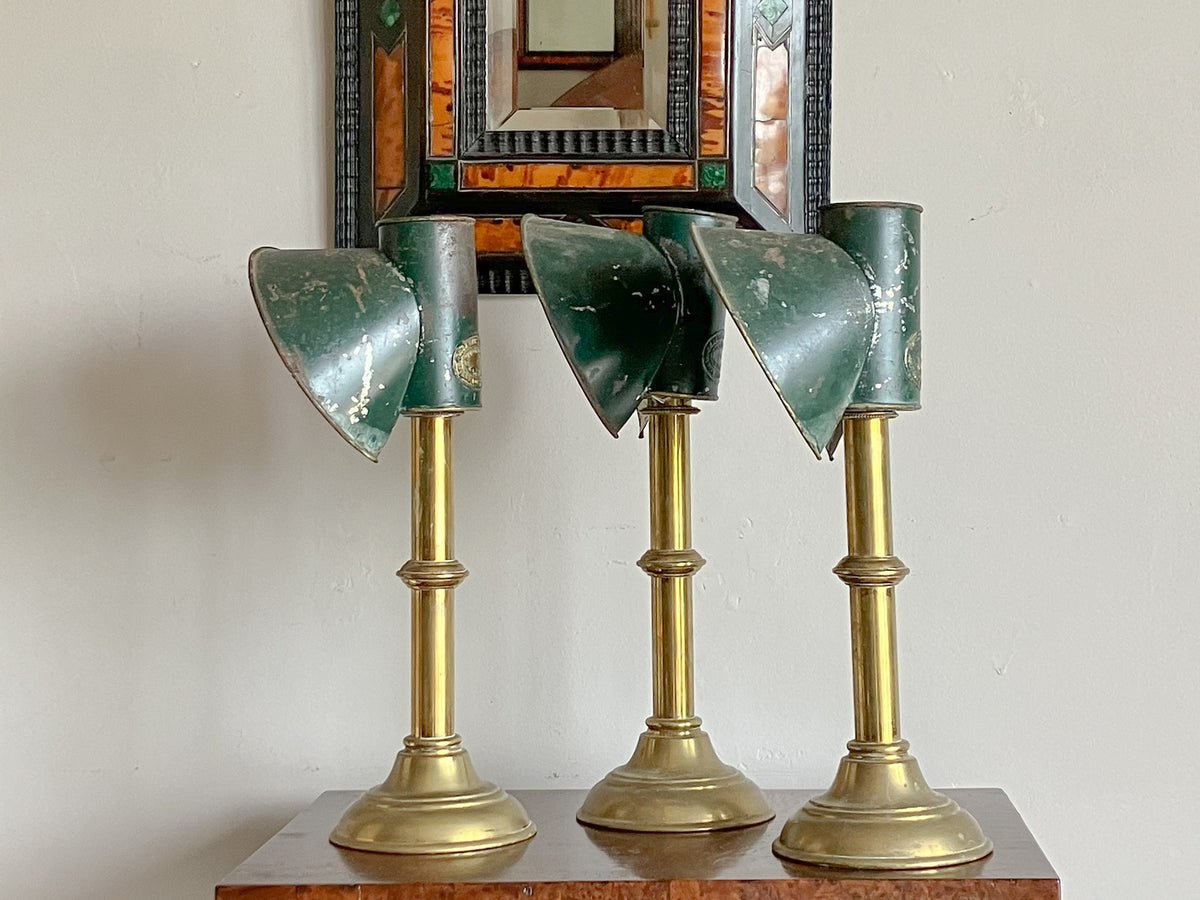 A Trio of 19th Century Student Lamps by Charles R Dibben of Sloane St.