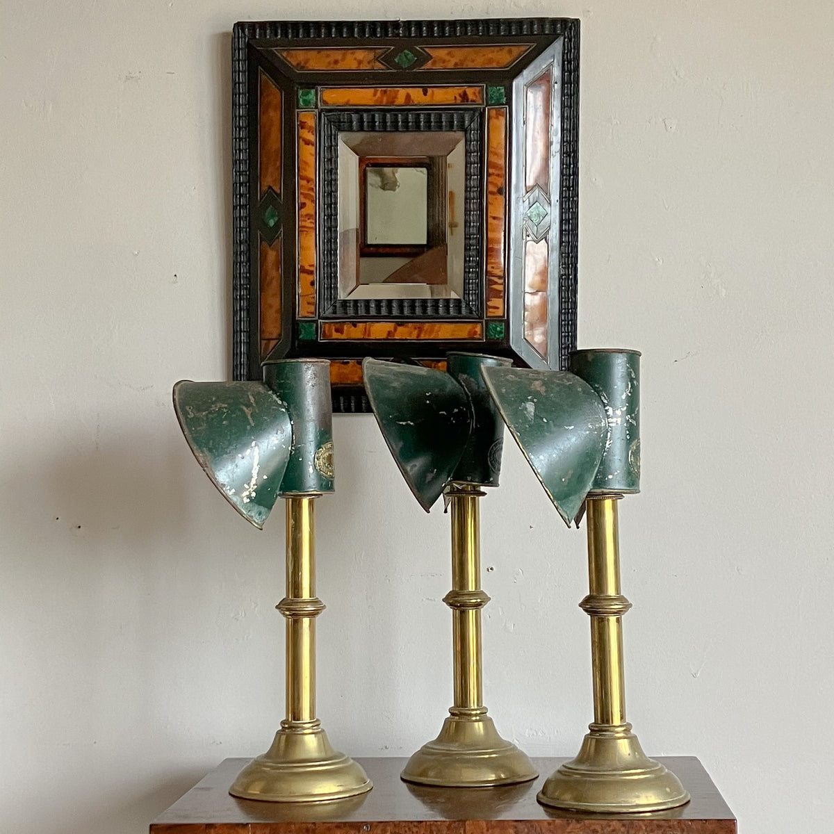 A Trio of 19th Century Student Lamps by Charles R Dibben of Sloane St.