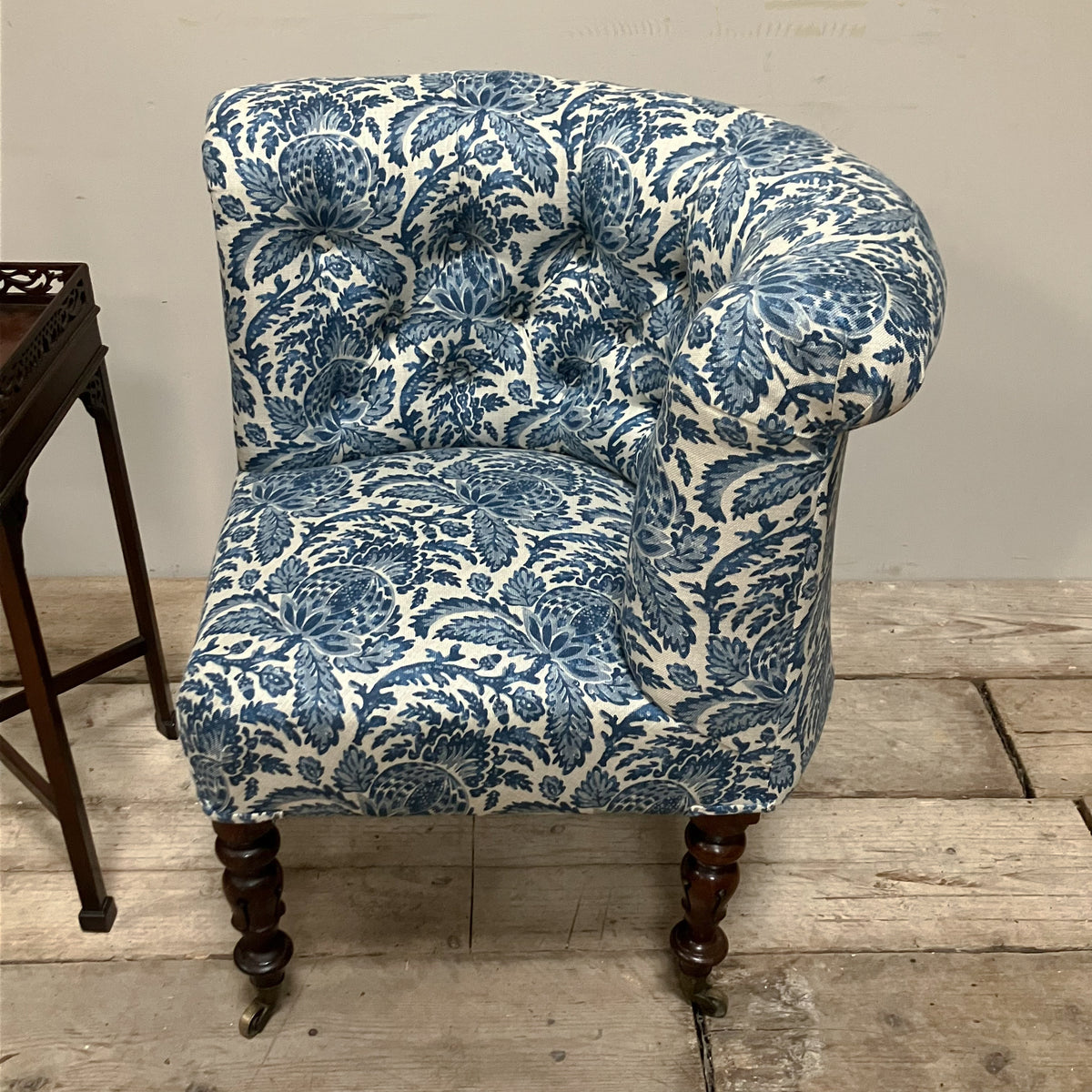 A Mid 19th Century Upholstered Corner Chair