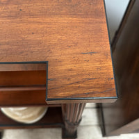 A Pair of Regency Mahogany Open Bookcases in the manner of George Bullock