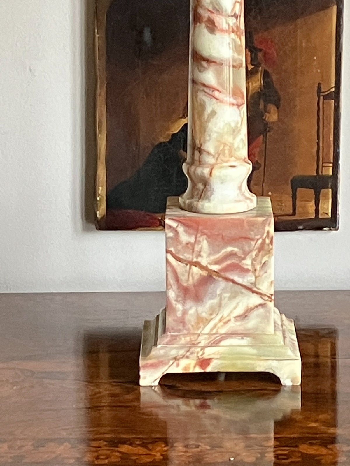 An Early 20th Century Italian Marble Lamp