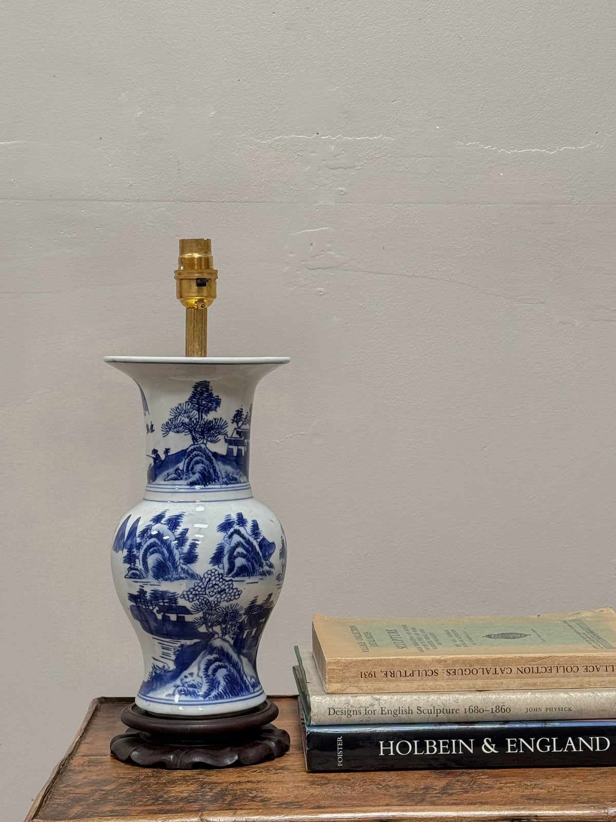 A Blue & White Chinese Vase Lamp