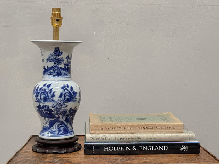 A Blue & White Chinese Vase Lamp