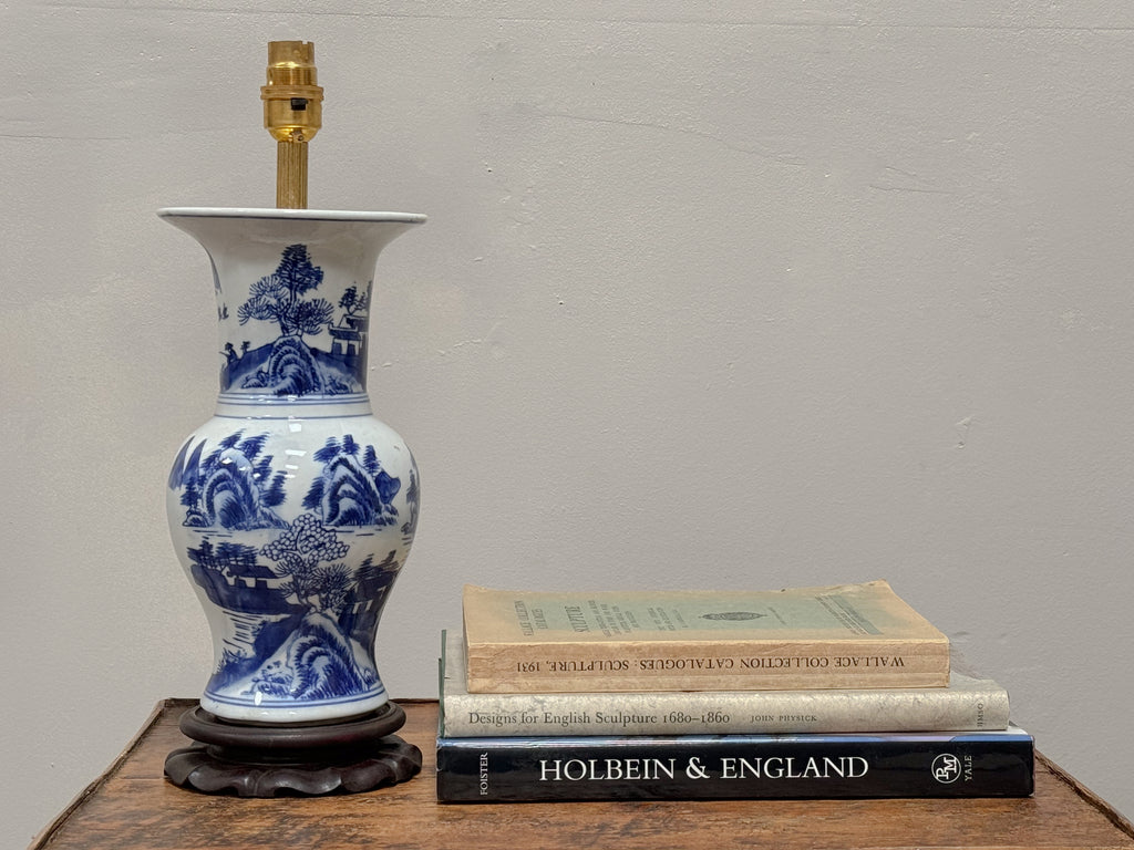 A Blue & White Chinese Vase Lamp