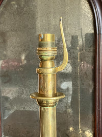 A Pair of Arts & Crafts Movement Brass Lamps