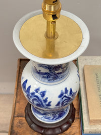 A Blue & White Chinese Vase Lamp