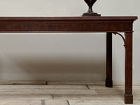 A Chippendale Period Mahogany Serving Table with Faux Marble Top