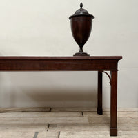 A Chippendale Period Mahogany Serving Table with Faux Marble Top