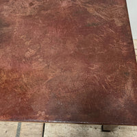 A Chippendale Period Mahogany Serving Table with Faux Marble Top