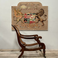 An Early 19th Century Needlepoint Armorial Crest