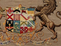 An Early 19th Century Needlepoint Armorial Crest