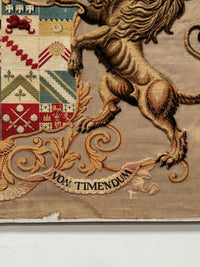 An Early 19th Century Needlepoint Armorial Crest