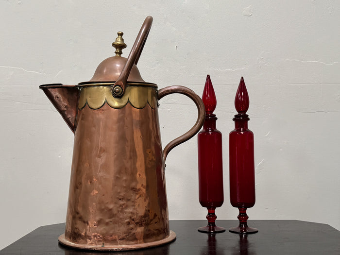 A Large Mid 19th Century Copper Jug