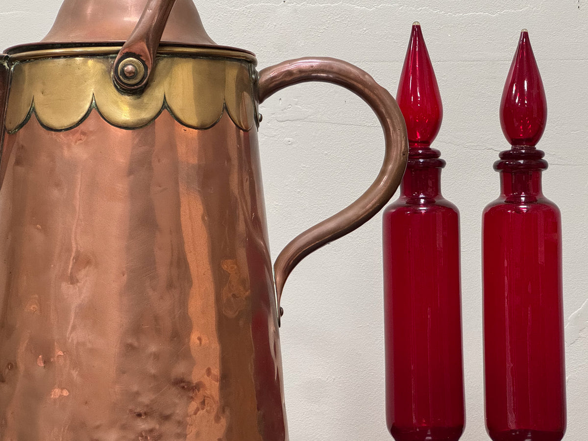 A Large Mid 19th Century Copper Jug