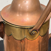 A Large Mid 19th Century Copper Jug