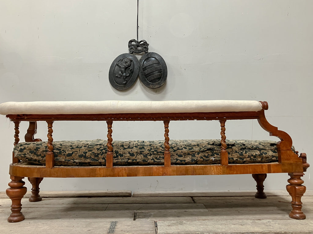 A Mid 19th Century Satinwood Daybed