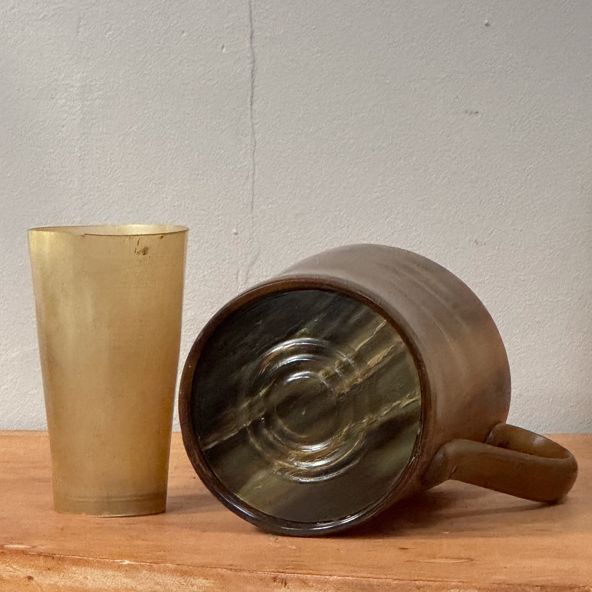 A 19th Century Horn Pint Tankard