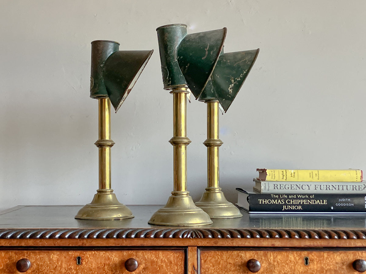 A Trio of 19th Century Student Lamps by Charles R Dibben of Sloane St.