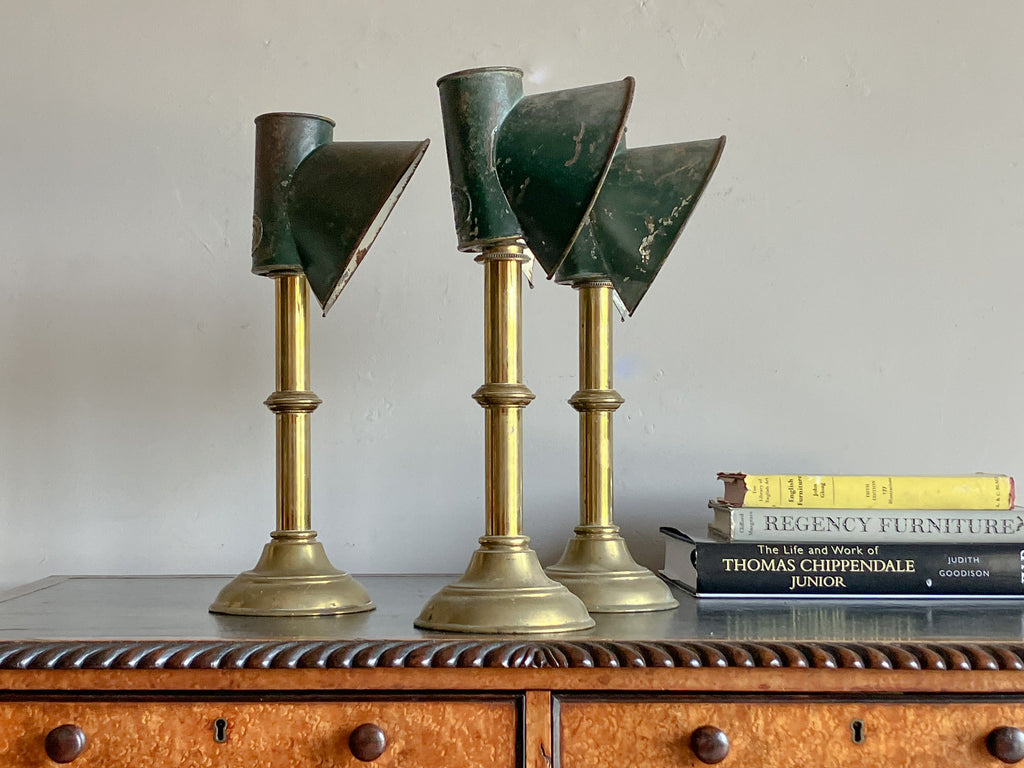A Trio of 19th Century Student Lamps by Charles R Dibben of Sloane St.