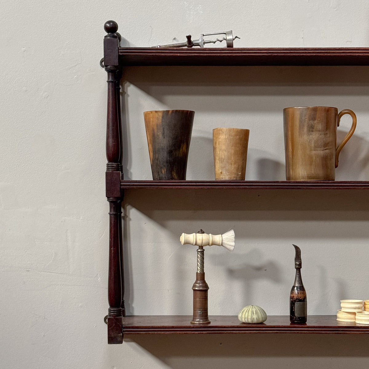 A Set of Regency Mahogany Wall Shelves