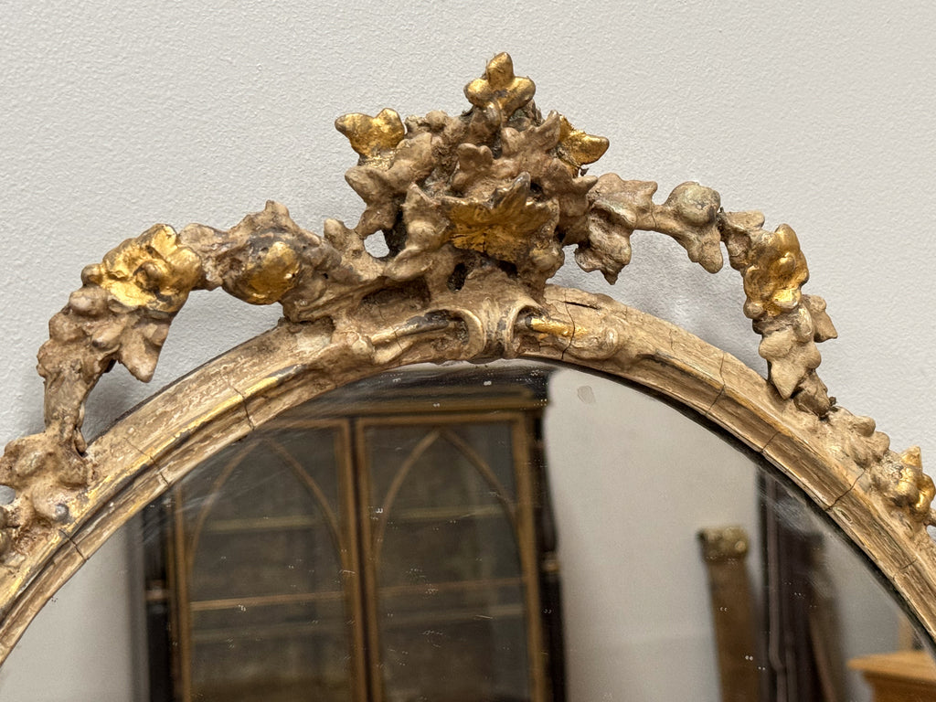 A Pair of Mid 19th Century Giltwood Girandole Mirrors