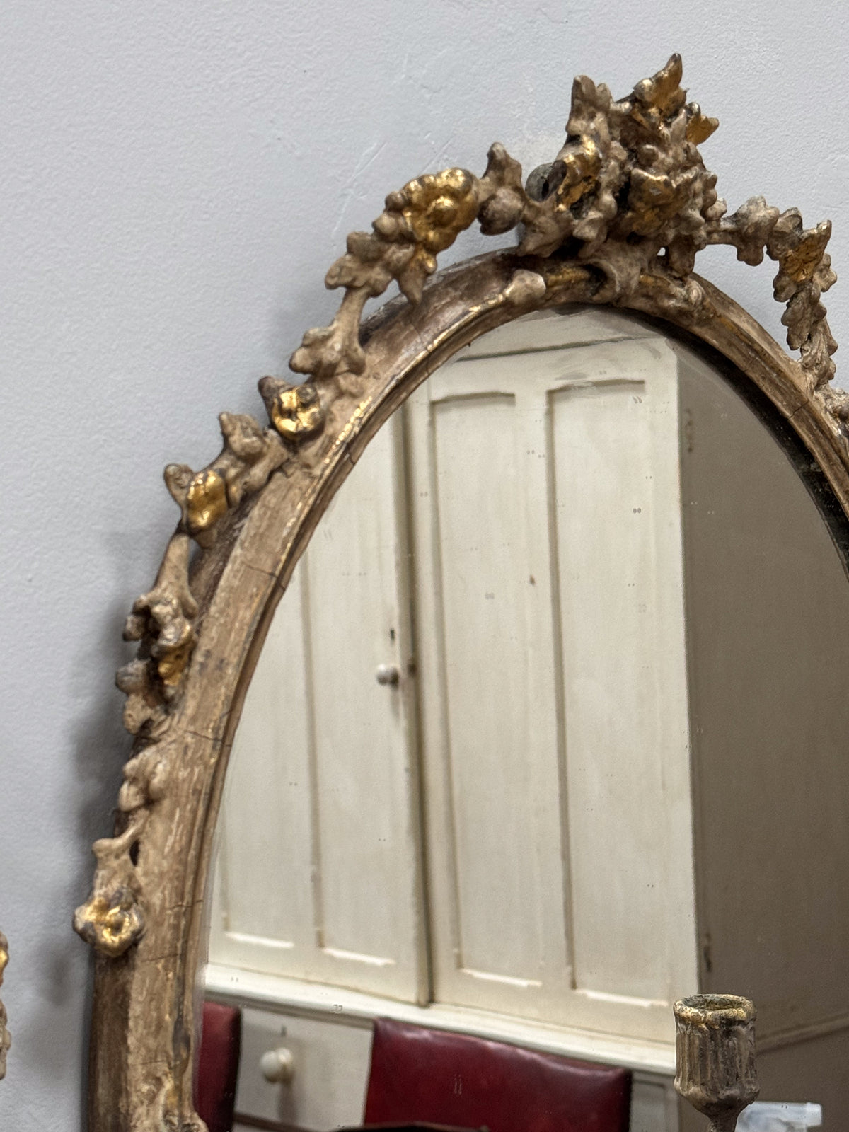 A Pair of Mid 19th Century Giltwood Girandole Mirrors