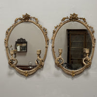 A Pair of Mid 19th Century Giltwood Girandole Mirrors