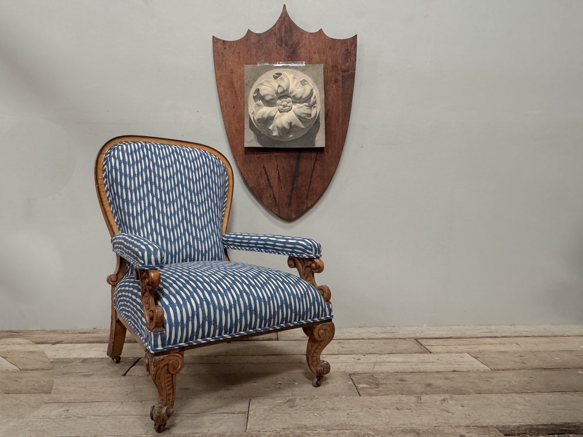 A Mid 19th Century Satin Birch Armchair