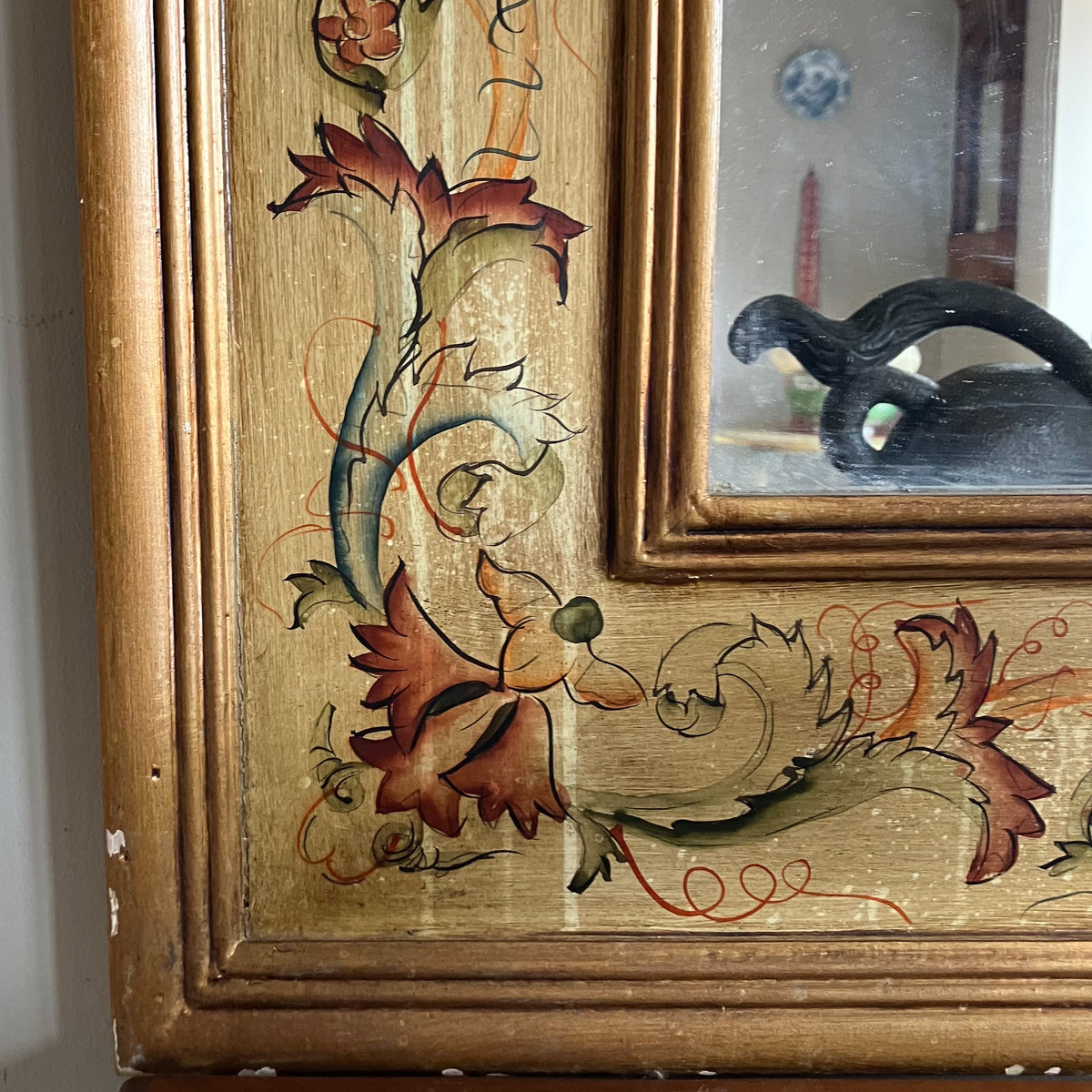 An Early 20th Century Painted Mirror