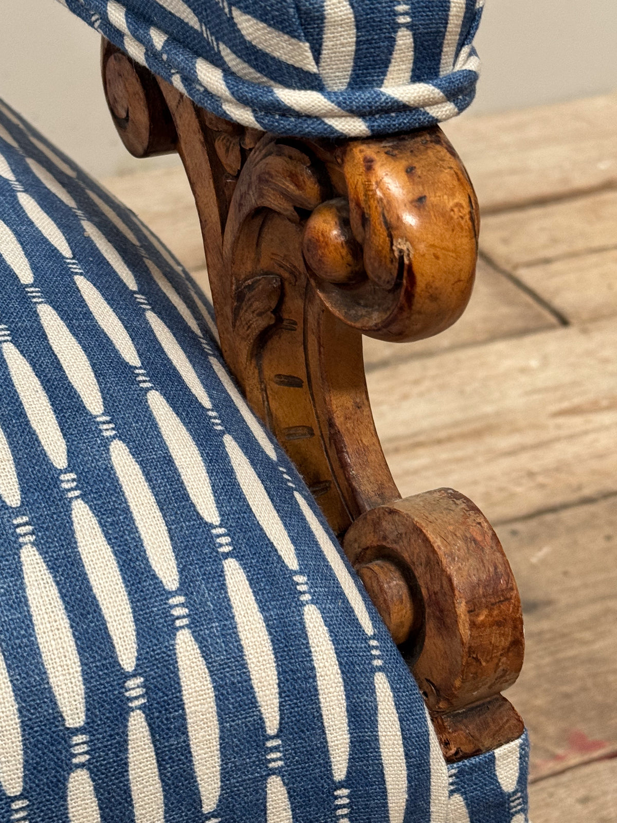 A Mid 19th Century Satin Birch Armchair