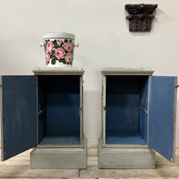 A Pair of Early 19th Century Painted Pedestal Cabinets