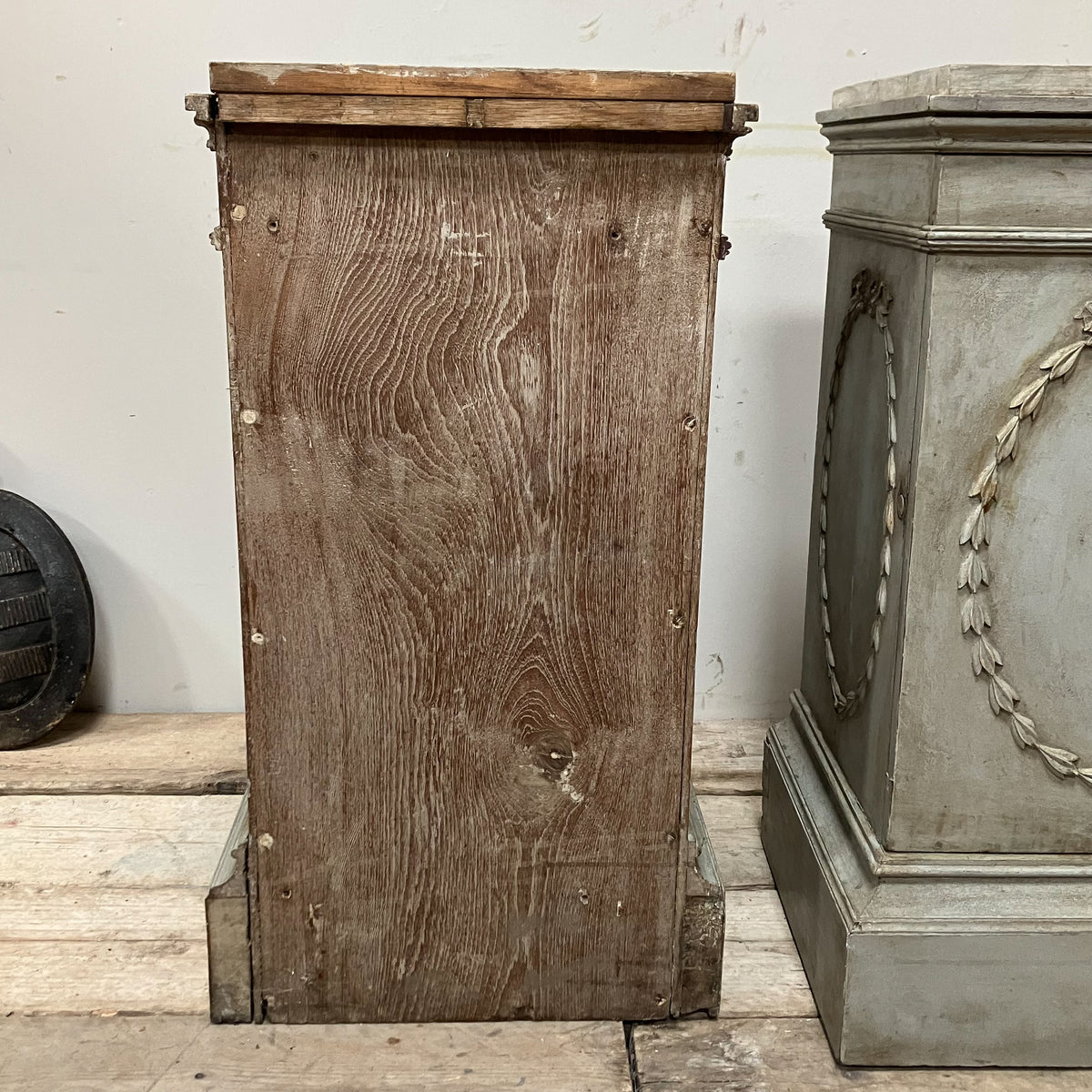 A Pair of Early 19th Century Painted Pedestal Cabinets