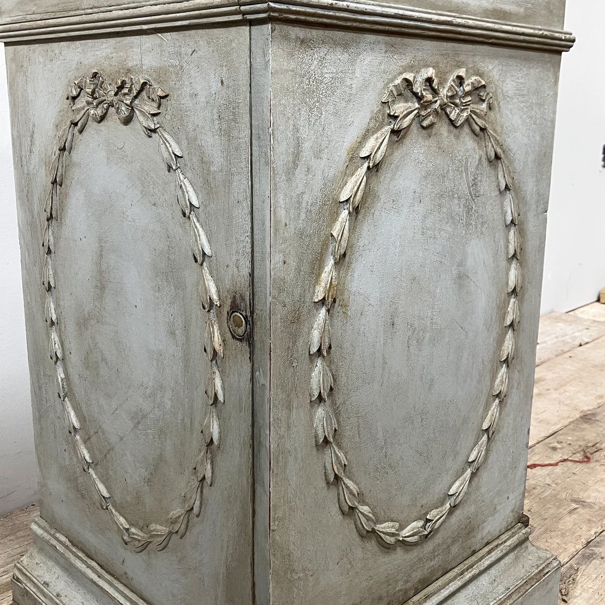 A Pair of Early 19th Century Painted Pedestal Cabinets