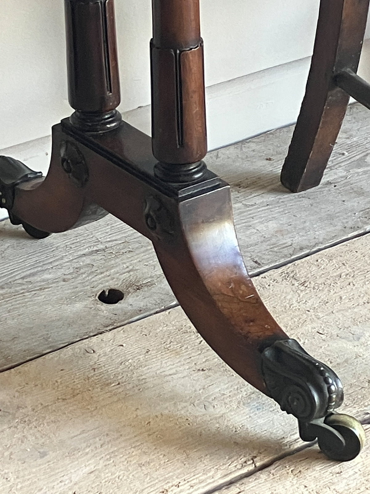 A Late Regency Rosewood Card Table attributed to George Bullock