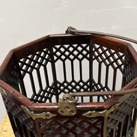 A Wonderful George III Mahogany Plate Bucket