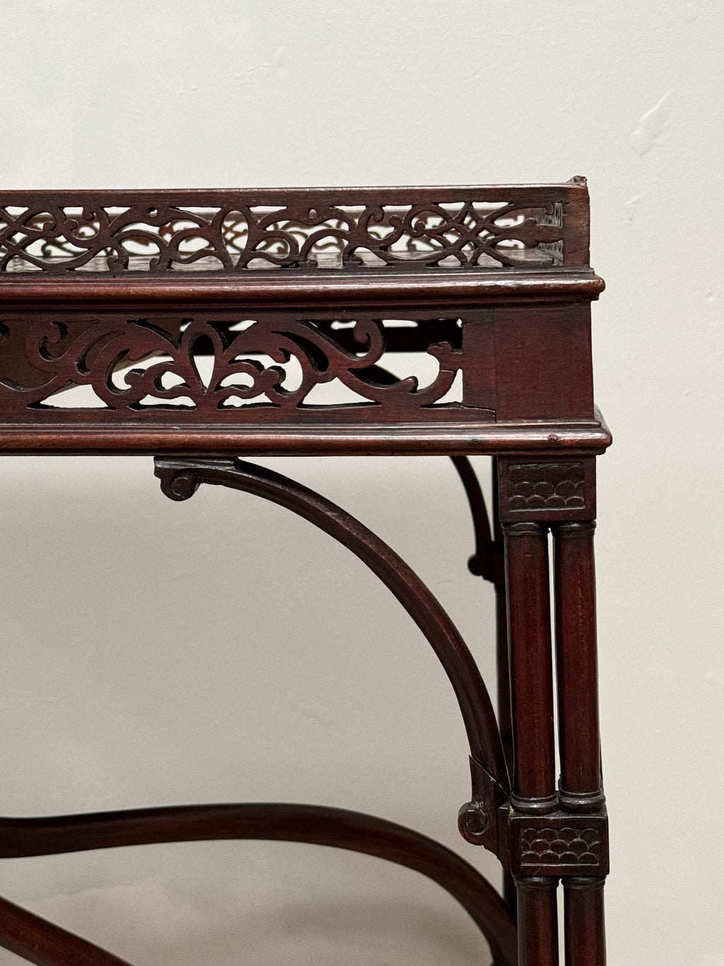 A Chippendale Period Mahogany Silver Table