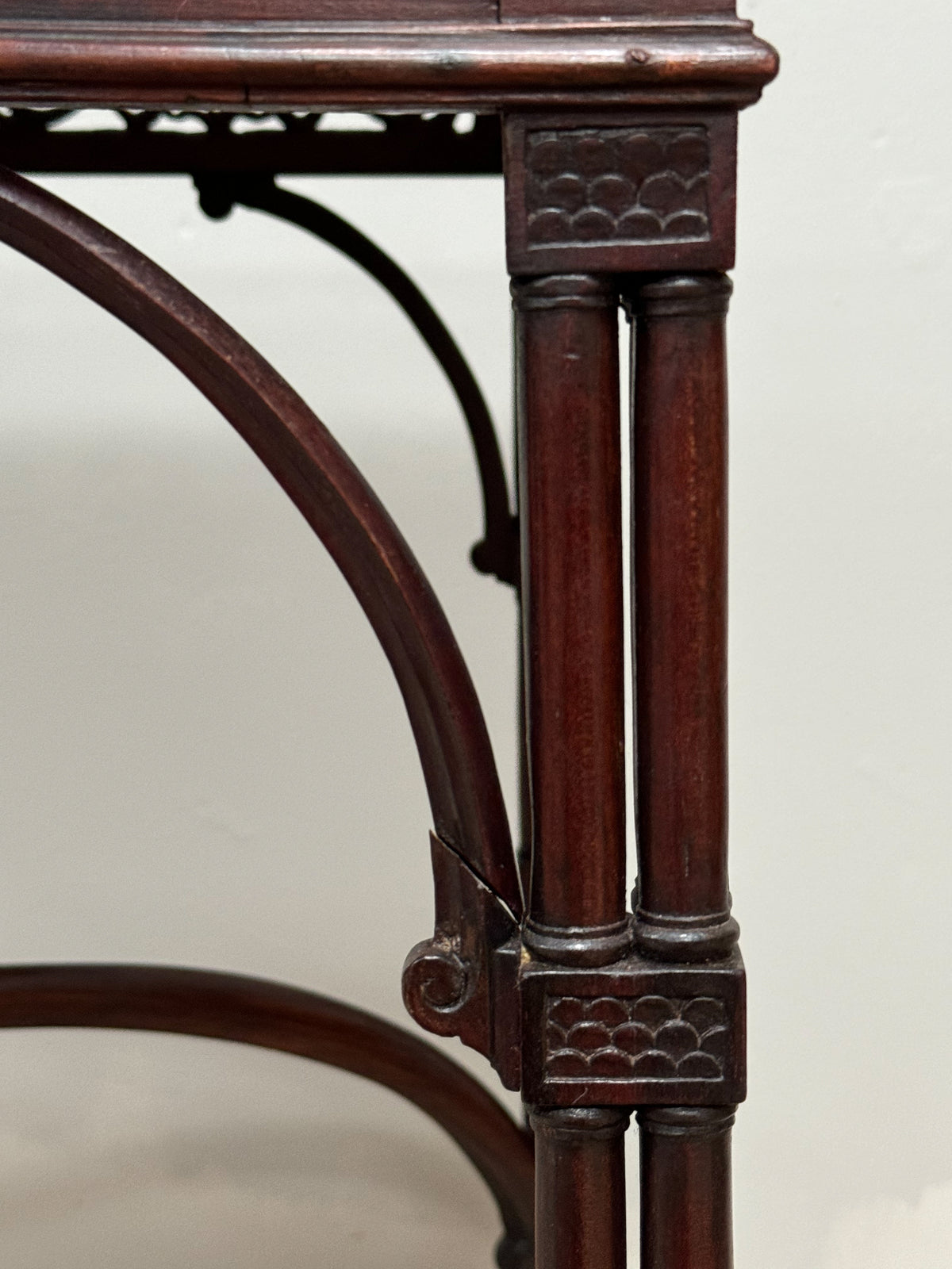 A Chippendale Period Mahogany Silver Table