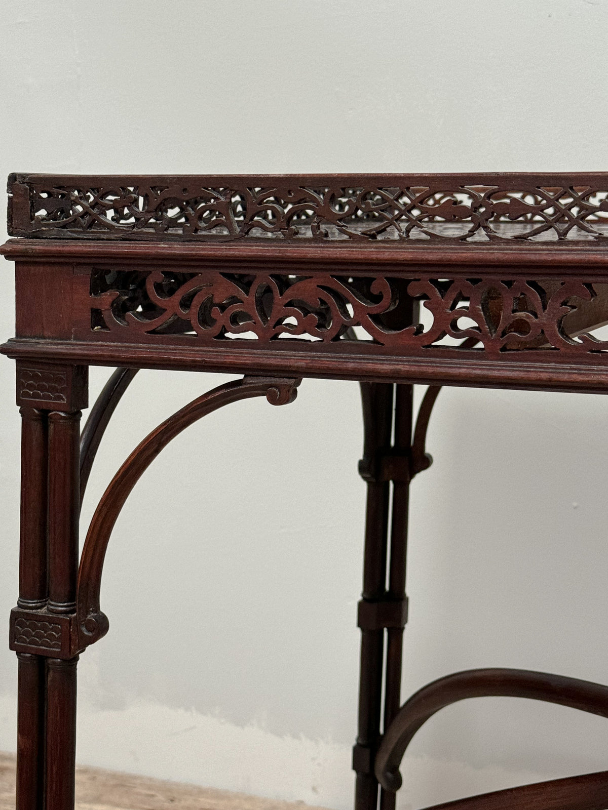 A Chippendale Period Mahogany Silver Table