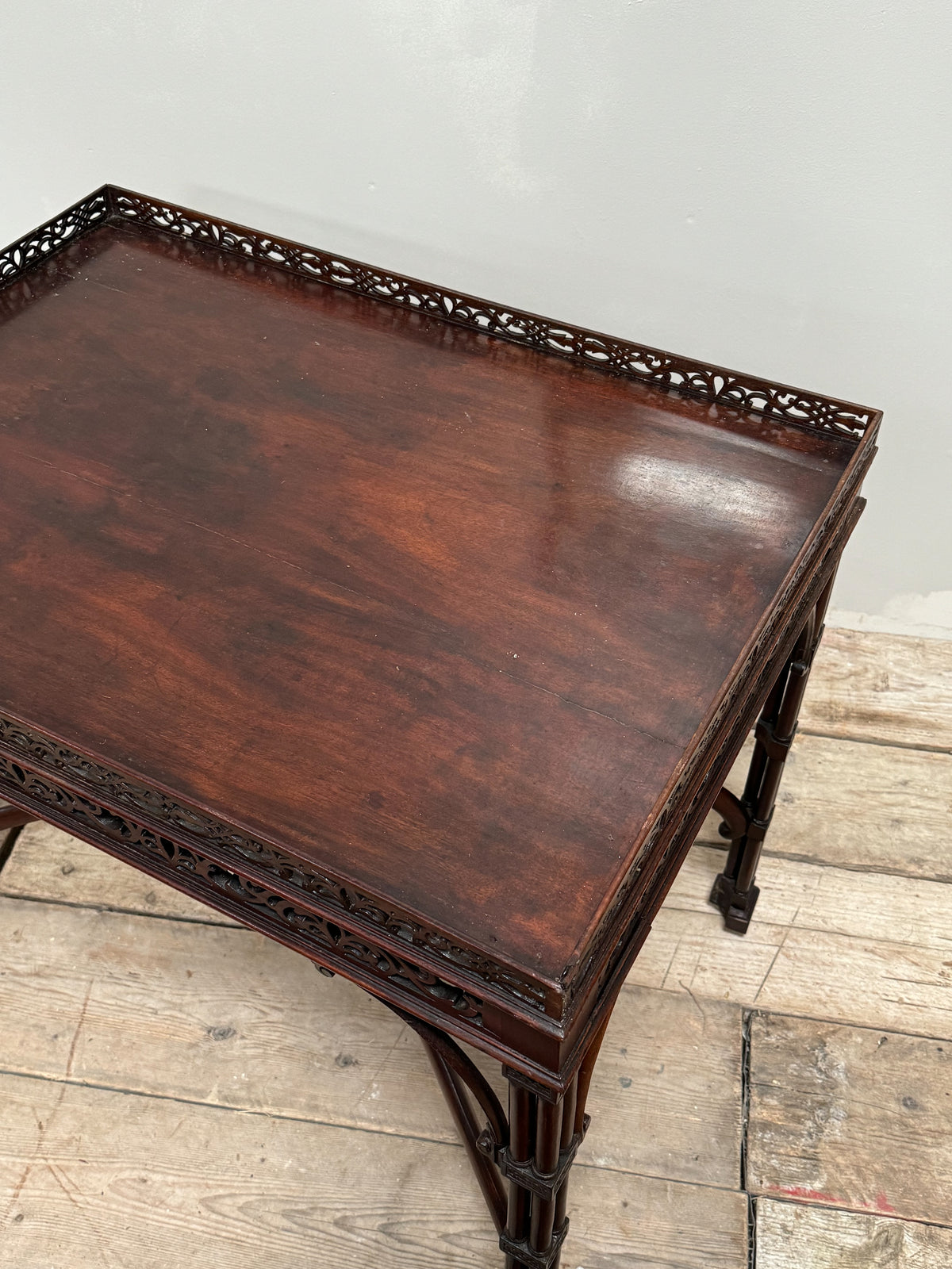 A Chippendale Period Mahogany Silver Table