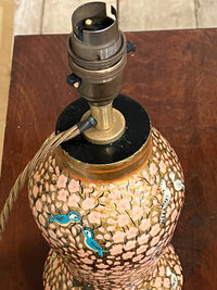 Mid Century Kashmiri Baluster Lamps